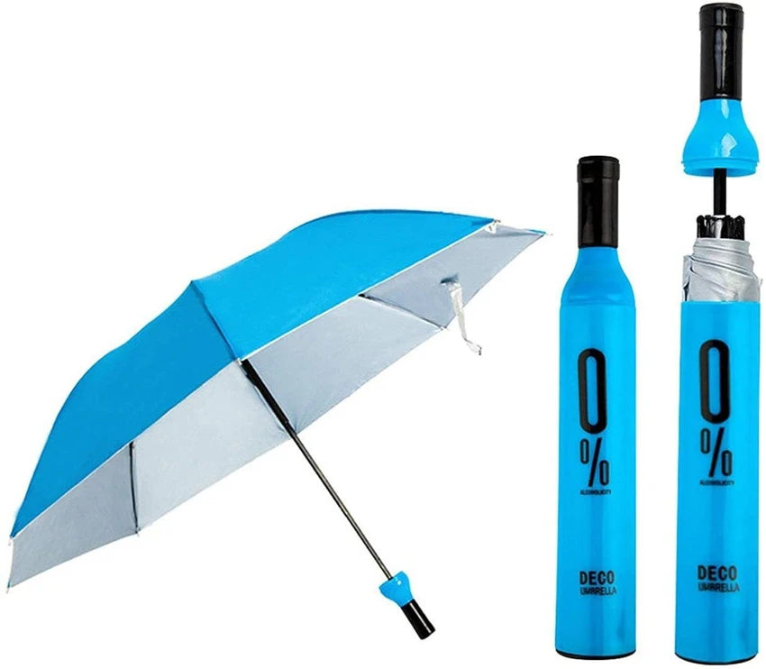 ''Bottle Umbrella'' Pocket Folding Wine