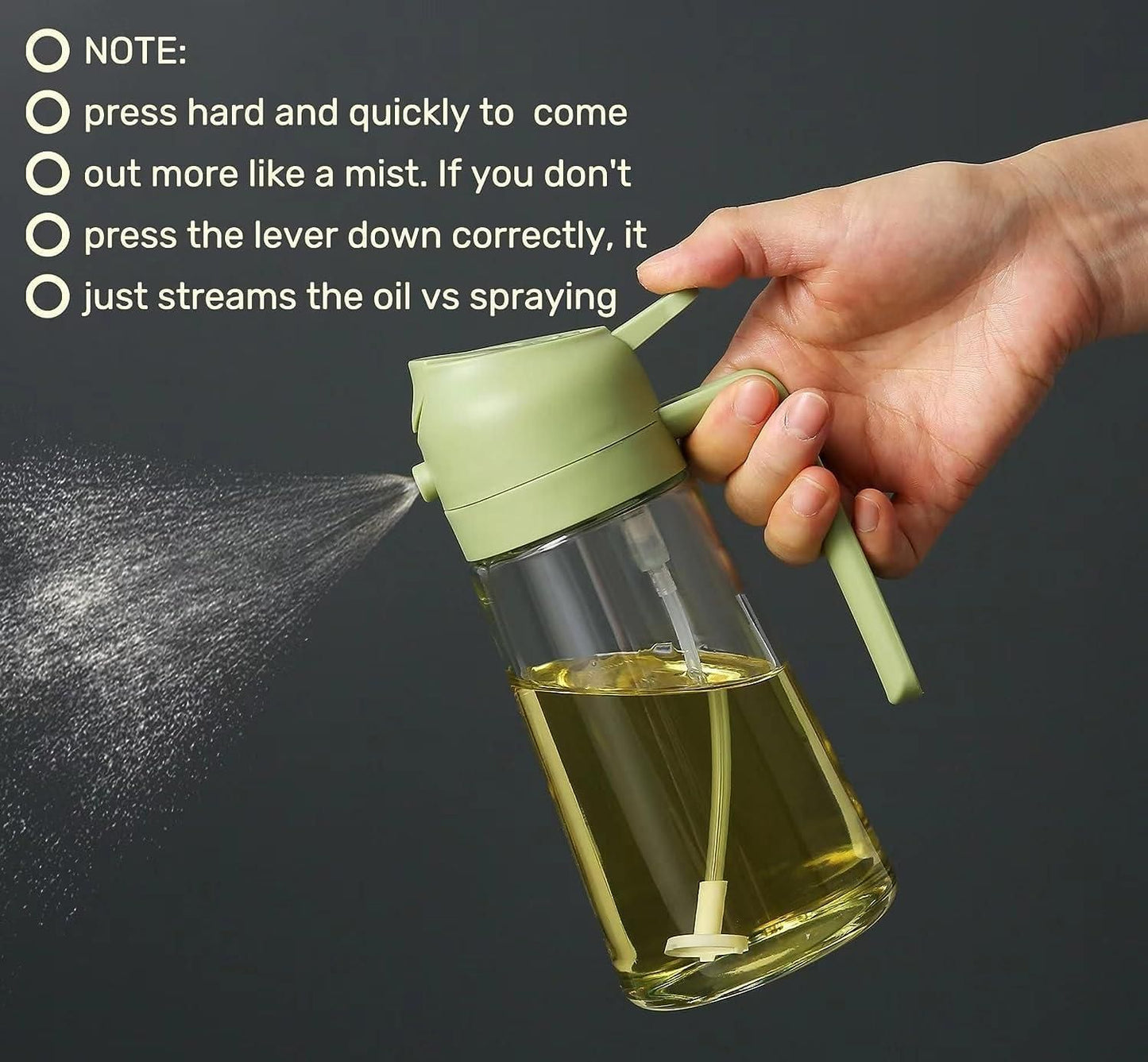 2 in 1 Portable Sprayer Oil Dispenser (500ml ) Buy 1 Get 1 free