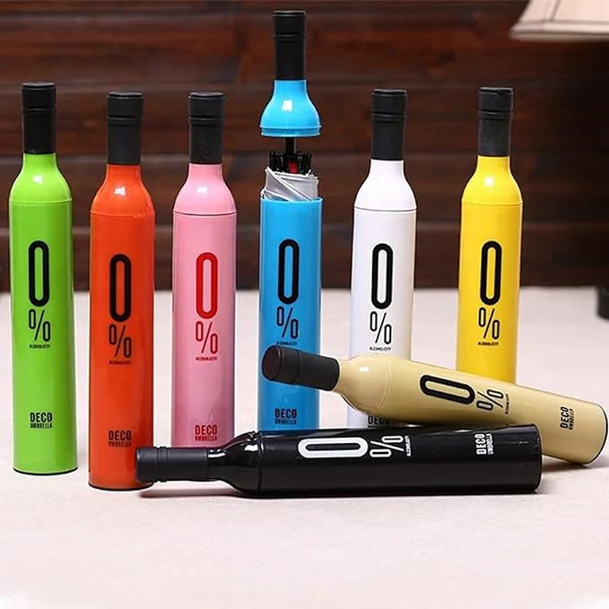''Bottle Umbrella'' Pocket Folding Wine