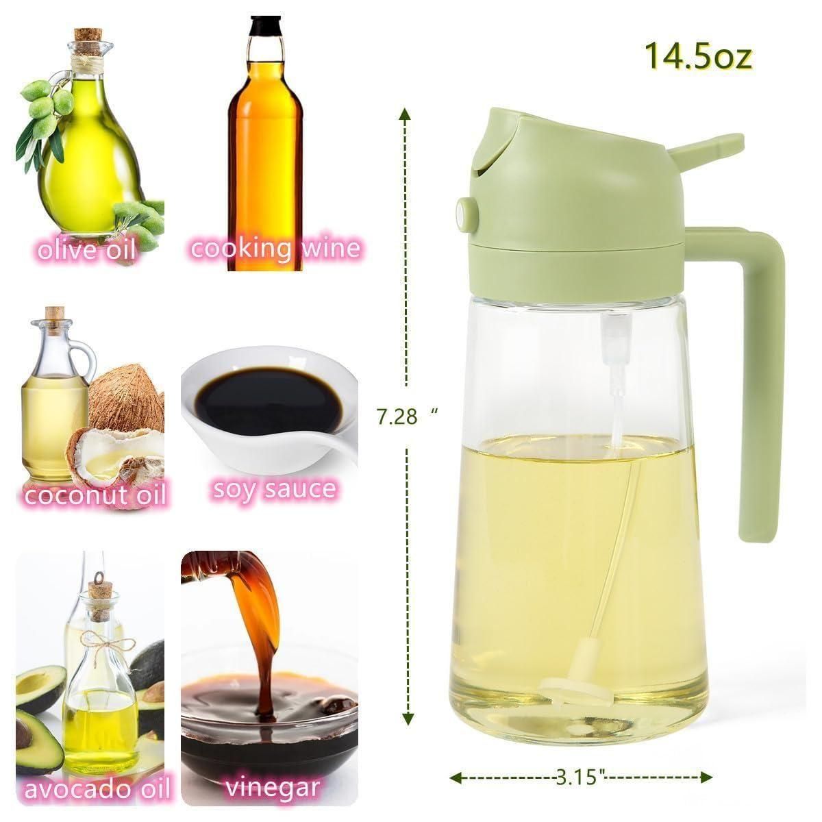 2 in 1 Portable Sprayer Oil Dispenser (500ml ) Buy 1 Get 1 free