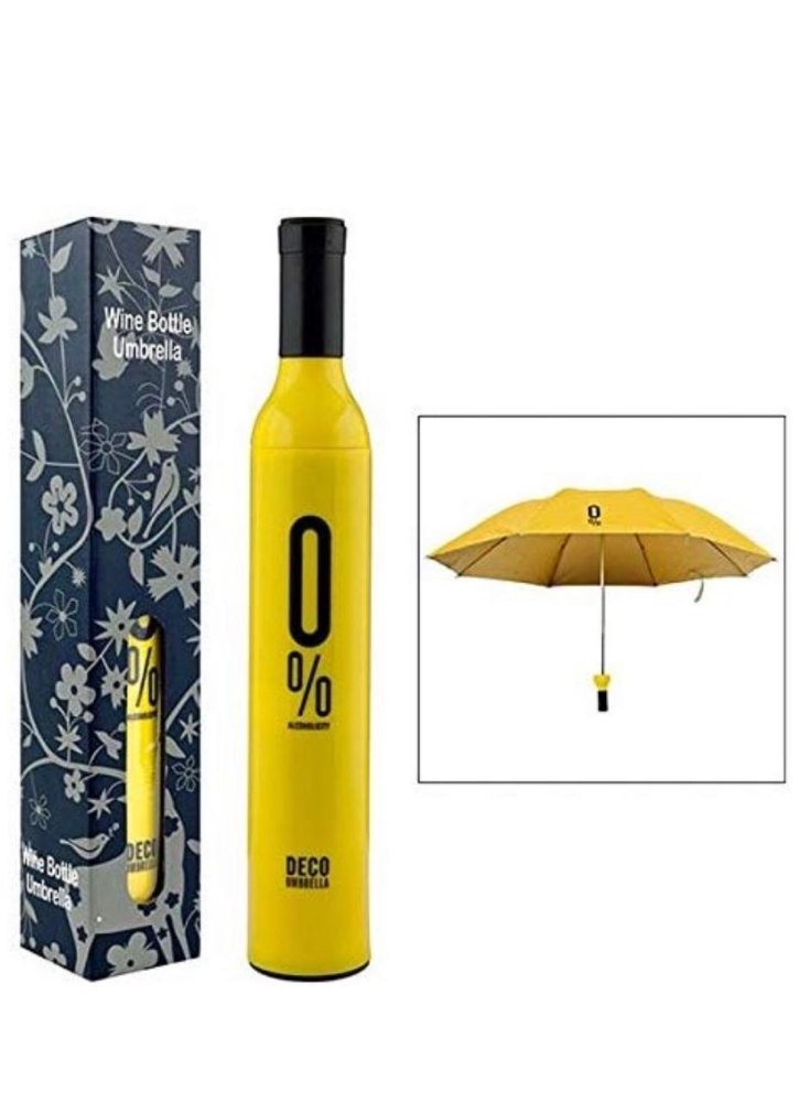 ''Bottle Umbrella'' Pocket Folding Wine